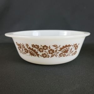Vtg Glasbake Pennsylvania Dutch Casserole Dish